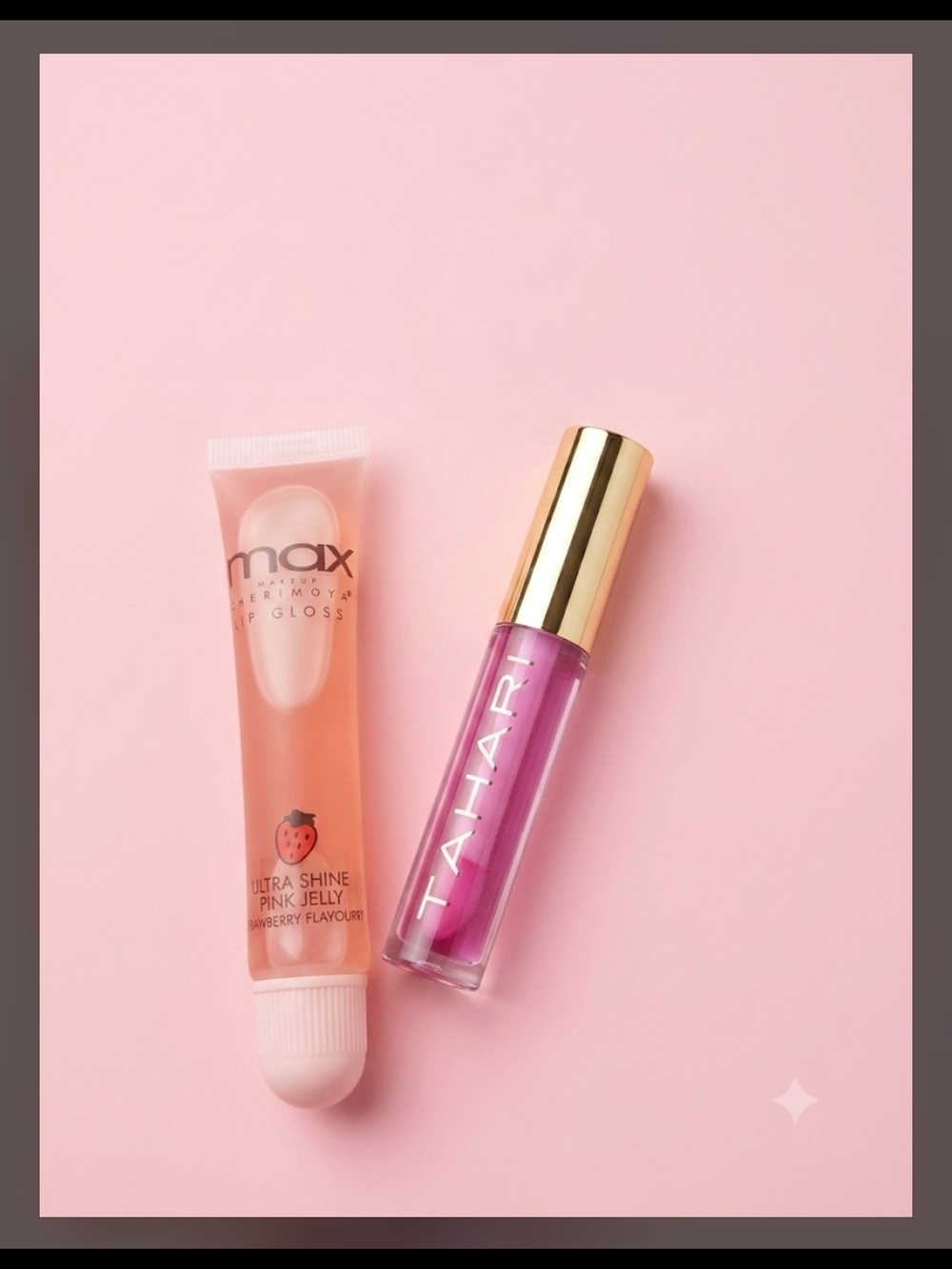 Tahari Pink Lip Gloss with Max Brand Pink Jelly Duo-NEW!